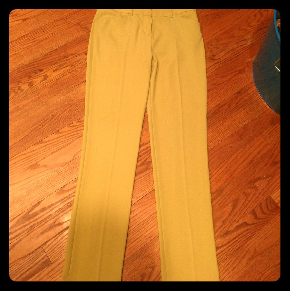 BCBG Chartreuse pants